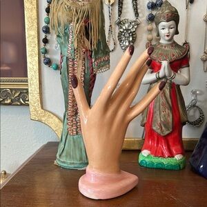 Elegant Hand Jewelry Holder in Tan
